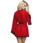 SUBBLIME - ROBE EN TISSU TRANSPARENT DÉTAIL DENTELLE ROUGE L/XL SUBBLIME - ROBE EN TISSU TRANSPARENT DÉTAIL DENTELLE ROUGE L/XL