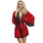 SUBBLIME - ROBE EN TISSU TRANSPARENT DÉTAIL DENTELLE ROUGE L/XL SUBBLIME - ROBE EN TISSU TRANSPARENT DÉTAIL DENTELLE ROUGE L/XL