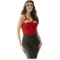 SUBBLIME - TEDDY AVEC JARRETIÈRE DÉTAIL POITRINE ROUGE L/XL SUBBLIME - TEDDY AVEC JARRETIÈRE DÉTAIL POITRINE ROUGE L/XL