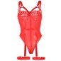 SUBBLIME - TEDDY AVEC JARRETIÈRE DÉTAIL POITRINE ROUGE L/XL SUBBLIME - TEDDY AVEC JARRETIÈRE DÉTAIL POITRINE ROUGE L/XL