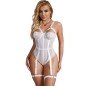 SUBBLIME - TEDDY AVEC JARRETIÈRE DÉTAIL POITRINE BLANC L/XL SUBBLIME - TEDDY AVEC JARRETIÈRE DÉTAIL POITRINE BLANC L/XL