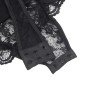 SUBBLIME - TEDDY AVEC JARRETIÈRE AVEC DÉTAIL DENTELLE ET BANDES NOIR L/XL SUBBLIME - TEDDY AVEC JARRETIÈRE AVEC DÉTAIL DENTELLE ET BANDES NOIR L/XL
