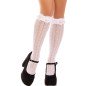 LEG AVENUE - CHAUSSETTES HAUTES À VOLANTS BLANCS LEG AVENUE - CHAUSSETTES HAUTES À VOLANTS BLANCS
