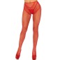 LEG AVENUE - CROTCHLESS FISHNET STOCKINGS RED LEG AVENUE - CROTCHLESS FISHNET STOCKINGS RED