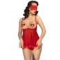 CHILIROSE - CR 4715 SET BABYDOLL QUATTRO PEZZI NERO S CHILIROSE - CR 4715 SET BABYDOLL QUATTRO PEZZI NERO S