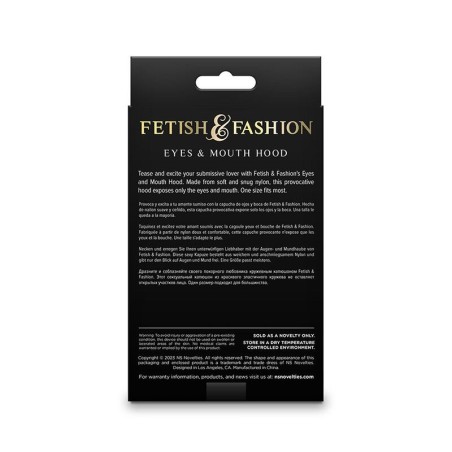 NS NOVELTIES - FETISH FASHION OCCHI E BOCCA CAPPUCCIO NYLON BIANCO