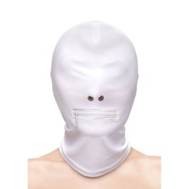 NS NOVELTIES - FETISH FASHION CAPPUCCIO BOCCA CHIUSA CON CERNIERA NYLON BIANCO