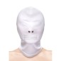 NS NOVELTIES - FETISH FASHION CAPUCHE BOUCHE FERMÉE À FERMETURE ÉCLAIR NYLON BLANC NS NOVELTIES - FETISH FASHION CAPUCHE BOUCHE FERMÉE À FERMETURE ÉCLAIR NYLON BLANC