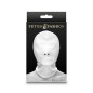 NS NOVELTIES - FETISH FASHION CAPUCHE BOUCHE FERMÉE À FERMETURE ÉCLAIR NYLON BLANC NS NOVELTIES - FETISH FASHION CAPUCHE BOUCHE FERMÉE À FERMETURE ÉCLAIR NYLON BLANC
