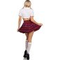 LEG AVENUE - COSTUME COLLÉGIALE CLASSIQUE ROUGE S/M