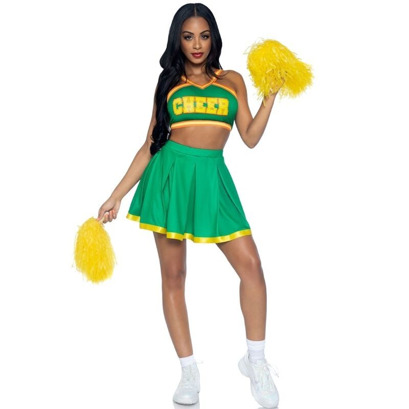 LEG AVENUE - KOSTÜM CHEERLEADER GRÜN M/L LEG AVENUE - KOSTÜM CHEERLEADER GRÜN M/L