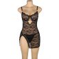 SUBBLIME - 954185 BABYDOLL EN DENTELLE À BRETELLES RÉGLABLES NOIRE S/M SUBBLIME - 954185 BABYDOLL EN DENTELLE À BRETELLES RÉGLABLES NOIRE S/M