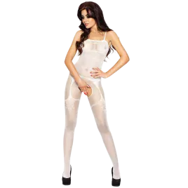 PASSION - COMBINAISON BLANCHE EROTICLINE BS006