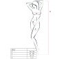 PASSION - WOMAN BS013 WHITE BODYSTOCKING ONE SIZE PASSION - WOMAN BS013 WHITE BODYSTOCKING ONE SIZE