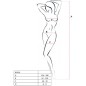 PASSION - WOMAN BS020 BODYSTOCKING SCHWARZ EINE GRÖSSE