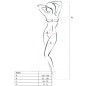 PASSION - WOMAN BS031 BODYSTOCKING SCHWARZ EINE GRÖSSE