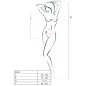 PASSION - WOMAN BS035 WHITE BODYSTOCKING ONE SIZE PASSION - WOMAN BS035 WHITE BODYSTOCKING ONE SIZE