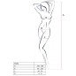 PASSION - FEMME BS036 BODYSTOCKING NOIR TAILLE UNIQUE