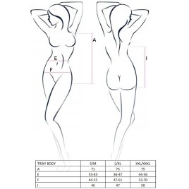 PASSION - FEMME TRIXY TEDDY NOIR TAILLE L/XL