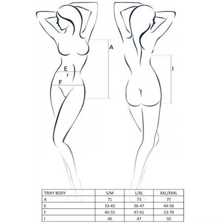 PASSION - WOMAN TRIXY TEDDY BLACK SIZE L/XL