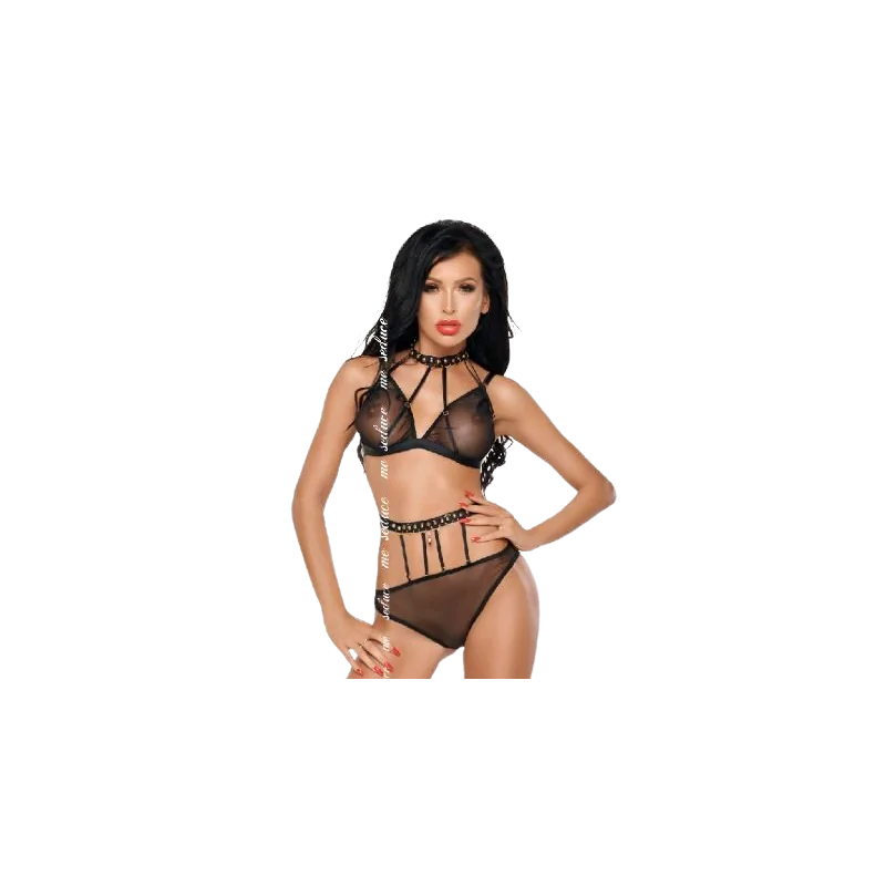 ME-SEDUCE - DOTTY ENSEMBLE DEUX PIÈCES NOIR L/XL ME-SEDUCE - DOTTY ENSEMBLE DEUX PIÈCES NOIR L/XL