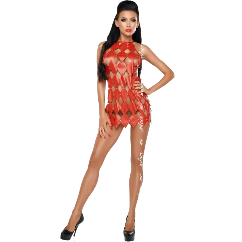 ME-SEDUCE - GWEN ROBE DOS NU ROUGE L/XL ME-SEDUCE - GWEN ROBE DOS NU ROUGE L/XL