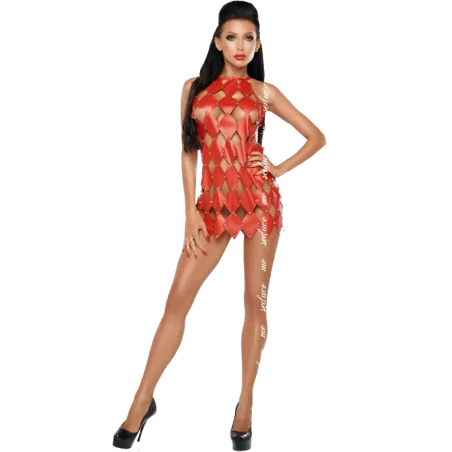 ME-SEDUCE - GWEN DRESS BARE BACK RED S/M