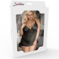 SUBBLIME - QUEEN PLUS ENSEMBLE ROBE ET TANGA SUBBLIME QUEEN PLUS NOIR SUBBLIME - QUEEN PLUS ENSEMBLE ROBE ET TANGA SUBBLIME QUEEN PLUS NOIR