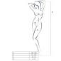 PASSION WOMAN BS057 BODYSTOCKING WHITE ONE SIZE