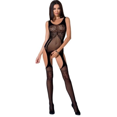 PASSION - FEMME BS061 BODYSTOCKING BLANC TAILLE UNIQUE
