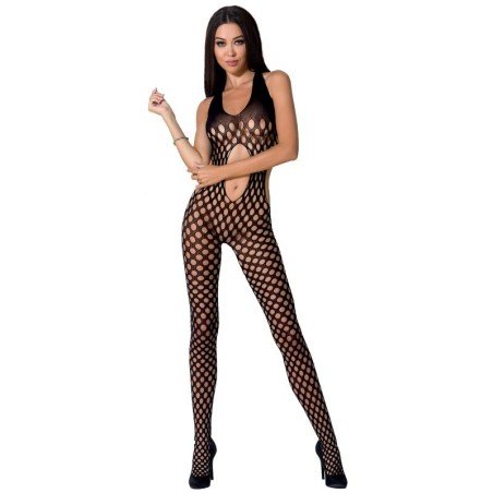 PASSION - FEMME BS065 BODYSTOCKING BLANC TAILLE UNIQUE