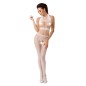 PASSION - FEMME BS048 BODYSTOCKING BLANC TAILLE UNIQUE PASSION - FEMME BS048 BODYSTOCKING BLANC TAILLE UNIQUE