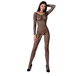 PASSION - FEMME BS077 BODYSTOCKING TAILLE UNIQUE BLANC