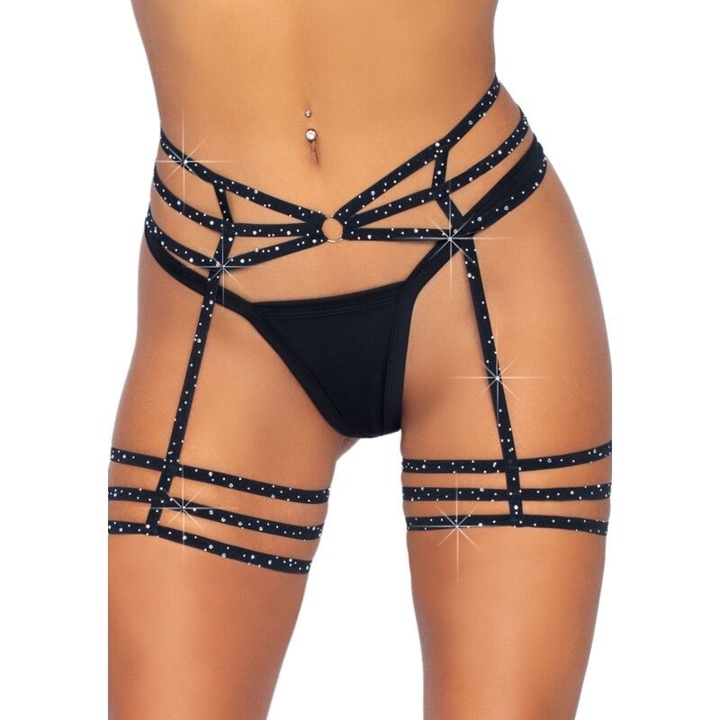 LEG AVENUE - REGGETTIERE IN STRASS TAGLIA UNICA LEG AVENUE - REGGETTIERE IN STRASS TAGLIA UNICA