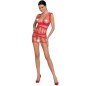 PASSION - FEMME BS089 BODYSTOCKING ROUGE TAILLE UNIQUE PASSION - FEMME BS089 BODYSTOCKING ROUGE TAILLE UNIQUE