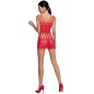 PASSION - WOMAN BS090 ROTER BODYSTOCKING, EINE GRÖSSE