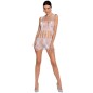 PASSION - WOMAN BS090 WHITE BODYSTOCKING ONE SIZE PASSION - WOMAN BS090 WHITE BODYSTOCKING ONE SIZE