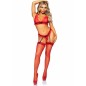 LEG AVENUE - THREE PIECES SET ONE SIZE - RED LEG AVENUE - THREE PIECES SET ONE SIZE - RED
