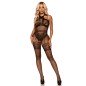 LEG AVENUE - NET HALTER BODYSTOCKING TAILLE UNIQUE - NOIR LEG AVENUE - NET HALTER BODYSTOCKING TAILLE UNIQUE - NOIR