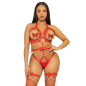 LEG AVENUE - KINK - HARNAIS CLOUTÉ O-RING TEDDY TAILLE L - ROUGE LEG AVENUE - KINK - HARNAIS CLOUTÉ O-RING TEDDY TAILLE L - ROUGE