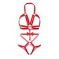 LEG AVENUE - KINK - HARNAIS CLOUTÉ O-RING TEDDY TAILLE L - ROUGE LEG AVENUE - KINK - HARNAIS CLOUTÉ O-RING TEDDY TAILLE L - ROUGE