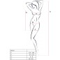 PASSION - BS101 WEISSER BODYSTOCKING, EINE GRÖSSE