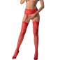 PASSION - S029 WHITE STOCKINGS WITH GARTER ONE SIZE PASSION - S029 WHITE STOCKINGS WITH GARTER ONE SIZE