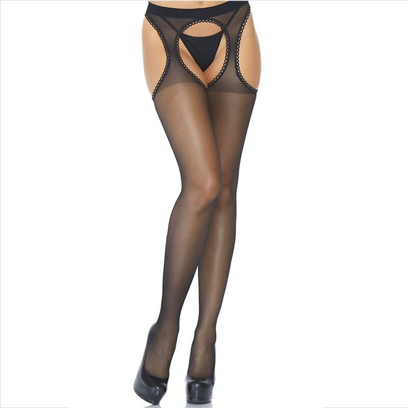 LEG AVENUE - TRANSPARENT GARTER STOCKINGS LEG AVENUE - TRANSPARENT GARTER STOCKINGS