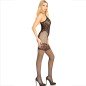 LEG AVENUE - BODYSTOCKING NECK HALTER RED HEARTS BLACK LEG AVENUE - BODYSTOCKING NECK HALTER RED HEARTS BLACK