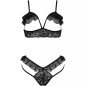 PASSION - ENSEMBLE DOLLY DEUX PIÈCES NOIR S/M PASSION - ENSEMBLE DOLLY DEUX PIÈCES NOIR S/M