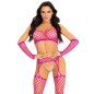 LEG AVENUE - BAS GANTS CROP TOP BLEU LEG AVENUE - BAS GANTS CROP TOP BLEU