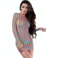 CHILIROSE - CR 4334 DRESS MULTICOLOUR S/M CHILIROSE - CR 4334 DRESS MULTICOLOUR S/M
