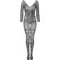 LIVCO CORSETTI FASHION - BODYSTOCKING CELDON SANS CROTCHLESS NOIR TAILLE UNIQUE