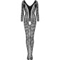 LIVCO CORSETTI FASHION - CORDILL LC 17358 BODYSTOCKING CROCHLESS NOIR TAILLE UNIQUE